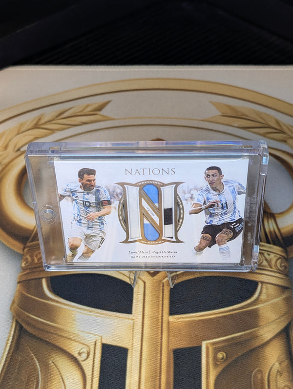 Lionel Messi & Ángel Di María - Futura Unique Nations Game-Used Dual Patch (#30/35) 2022