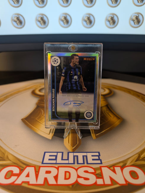 Benjamin Pavard Autograph - Topps Merlin UEFA Club Competition 2023/24